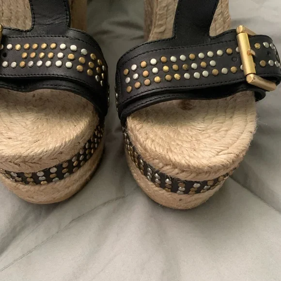 Alexander McQueen Leather Studded Espadrilles - Picture 8 of 10